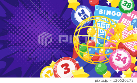 かわいいビンゴゲームの背景イラスト_16:9 かわいいビンゴゲームの背景イラスト_16:9 120520175