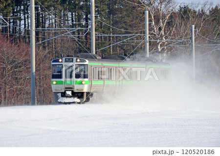 札沼線 石狩当別ー石狩太美 JR北海道 721系 F-13編成(札幌) 札沼線 石狩当別ー石狩太美 JR北海道 721系 F-13編成(札幌) 120520186
