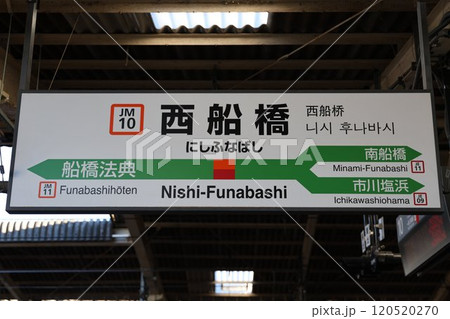 西船橋駅駅名標 120520270