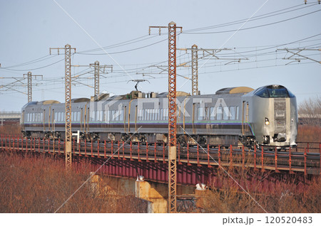 函館本線 豊幌-江別 JR北海道 789系1000番台 HL-1001編成(札幌) スーパーカムイ 函館本線 豊幌-江別 JR北海道 789系1000番台 HL-1001編成(札幌) スーパーカムイ 120520483