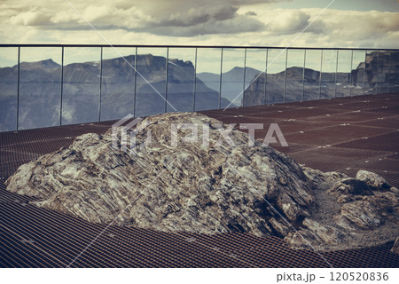 Mountains view from Dalsnibba viewpoint, Norway 120520836