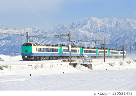 北陸本線　水橋－東富山　JR東日本　485系　R25編成（新潟）　北越 120521472