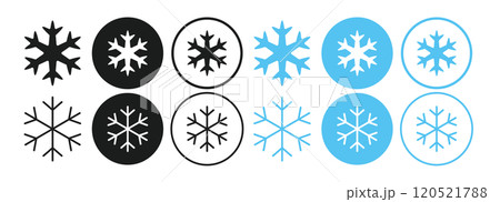 雪、冷たい、冬などを表すアイコン 120521788