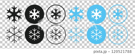 雪、冷たい、冬などを表すアイコン 120521788