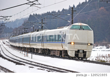 北陸本線 細呂木 JR西日本 683系 T編成(金沢) サンダーバード 北陸本線 細呂木 JR西日本 683系 T編成(金沢) サンダーバード 120521935