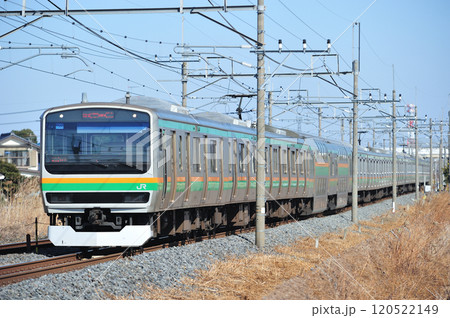 東北本線 栗橋ー東鷲宮 JR東日本 E231系1000番台 U506編成(小山) 東北本線 栗橋ー東鷲宮 JR東日本 E231系1000番台 U506編成(小山) 120522149