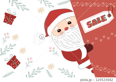 Christmas and New year banner with Santa Claus 120523082