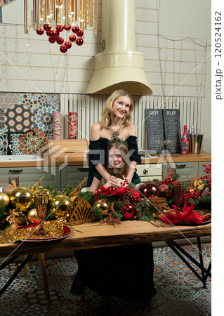 happy home new biscuit table kitchen little family together year season children winter 120524162