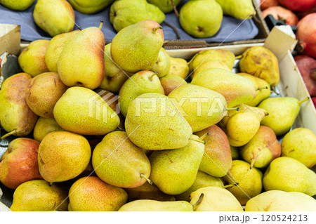 green freshness fruit agriculture healthy background fresh vegetarian ripe diet organic pear food 120524213