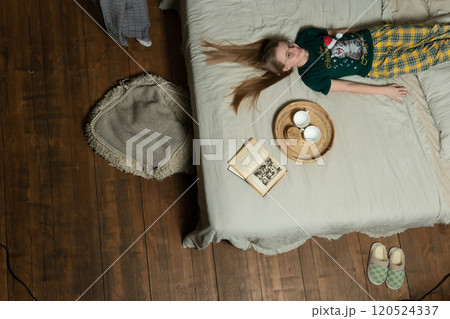 fun girl new holiday year man celebration gift positive happy tenderness couple family love bed fun girl new holiday year man celebration gift positive happy tenderness couple family love bed 120524337