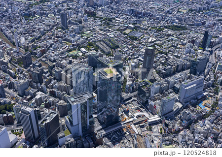 渋谷駅周辺・再開発・Aerial View 120524818