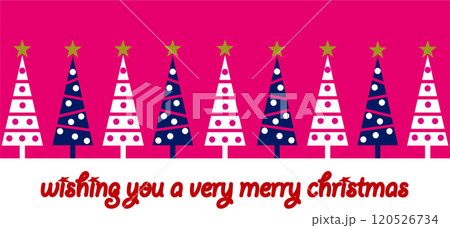 クリスマスツリー　メリークリスマス 120526734