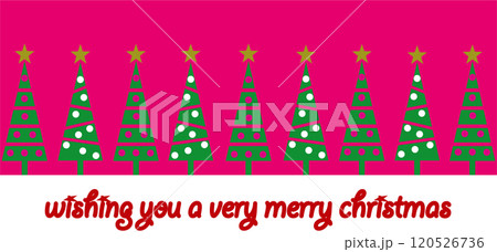 クリスマスツリー　メリークリスマス 120526736