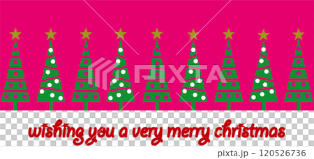 クリスマスツリー　メリークリスマス 120526736