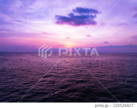 Majestic sunset clouds sky over sea landscape,Amazing colorful light of nature cloudscape sunset or sunrise sky background Majestic sunset clouds sky over sea landscape,Amazing colorful light of nature cloudscape sunset or sunrise sky background 120526827
