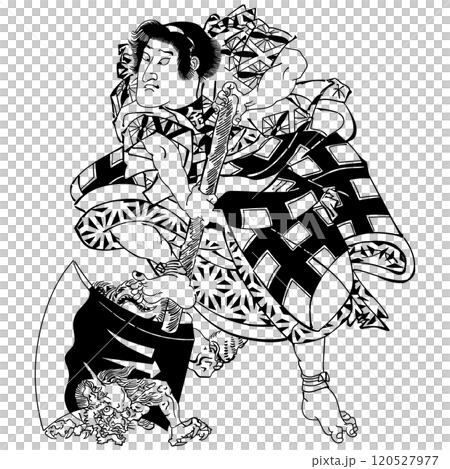 Kintaro - Utagawa Kunisada (the third generation of Utagawa Toyokuni and the third generation of Toyokuni) Kintaro - Utagawa Kunisada (the third generation of Utagawa Toyokuni and the third generation of Toyokuni) 120527977