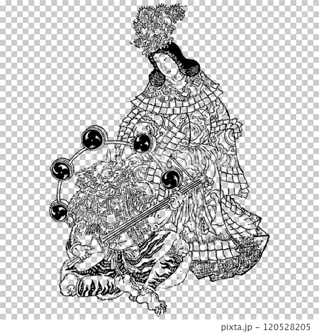 弁財天と雷神-歌川国貞(三代目歌川豊国・豊国三代) 弁財天と雷神-歌川国貞(三代目歌川豊国・豊国三代) 120528205