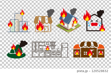 色々な火事のセット 色々な火事のセット 120528632