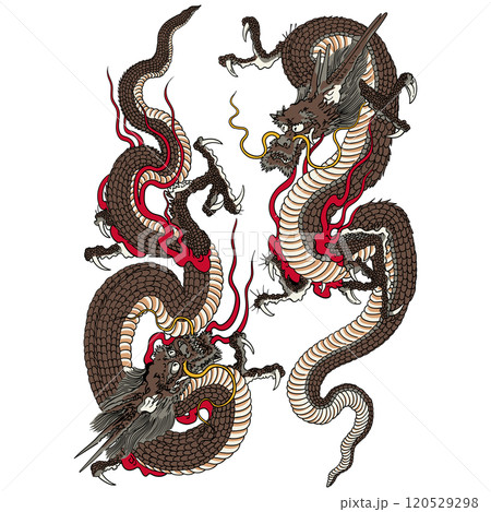 上り龍下り龍-歌川芳艶 120529298