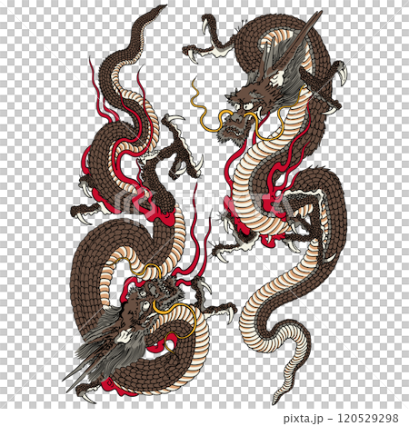 上り龍下り龍-歌川芳艶 120529298
