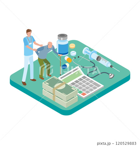 医療費のイメージイラスト 医療費のイメージイラスト 120529883