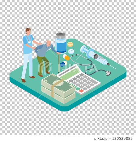 Medical expenses illustration 120529883