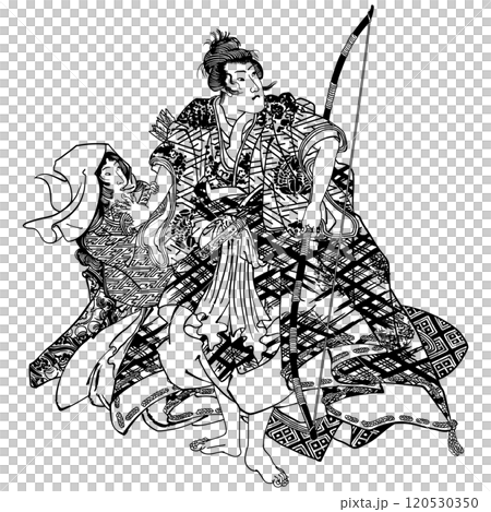 《野分成平貴子姬的源氏雲浮世畫》－歌川國芳 120530350