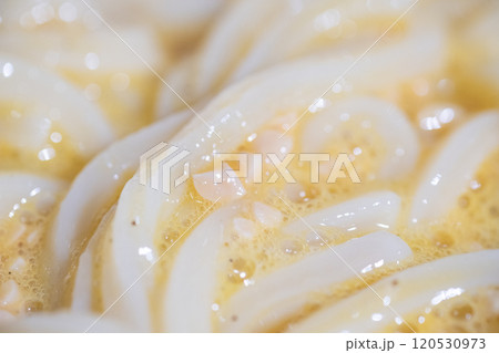 冷製納豆うどん (写真素材) 冷製納豆うどん (写真素材) 120530973