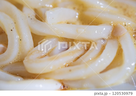 冷製納豆うどん　(写真素材) 120530979