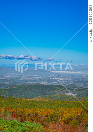 北海道 美瑛 十勝岳望岳台の秋 北海道 美瑛 十勝岳望岳台の秋 120531068