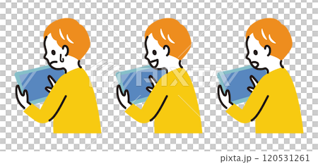 Child using a tablet Child using a tablet 120531261