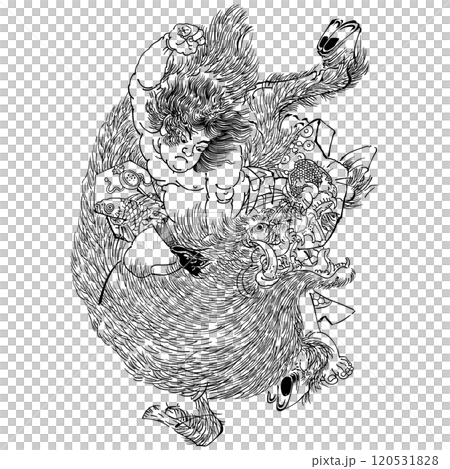 本町水古傳 108位大師之一 大谷浩伊之助 - 歌川國芳 120531828