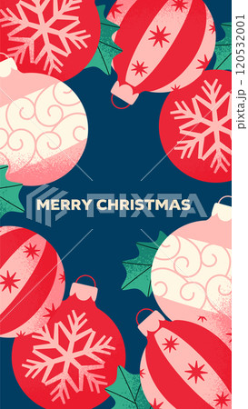 クリスマスオーナメントの背景デザイン 120532001