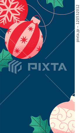 クリスマスオーナメントの背景デザイン 120532012