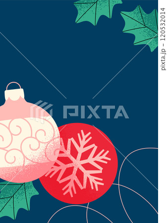 クリスマスオーナメントの背景デザイン 120532014