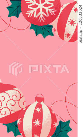 クリスマスオーナメントの背景デザイン 120532024