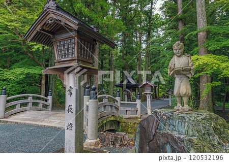 静岡 遠州一間宮小国神社の参道風景 120532196
