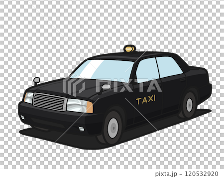 黑色計程車插畫 120532920