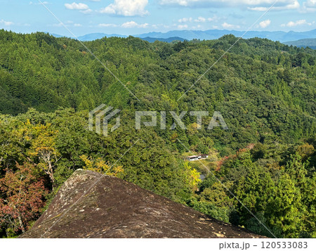 埼玉県 法性寺のお船岩の先端から見る景色【ジオパーク秩父・秩父札所】小鹿野町 埼玉県 法性寺のお船岩の先端から見る景色【ジオパーク秩父・秩父札所】小鹿野町 120533083