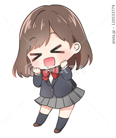 はしゃぐ女子生徒 120533774