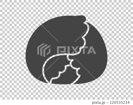 キャベツ_黒アイコン 120535234