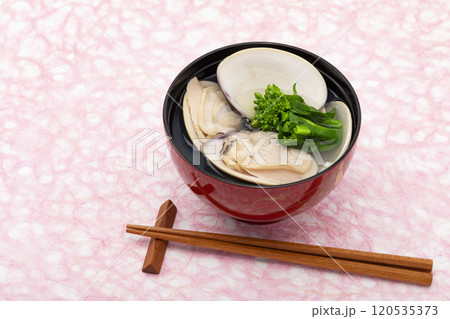 はまぐりのお吸い物 120535373