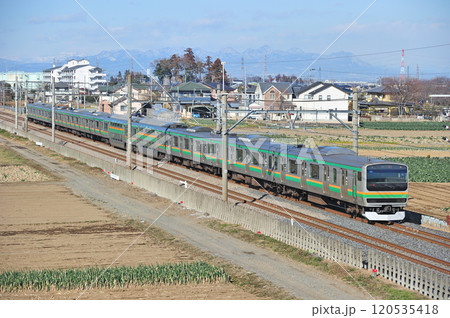 高崎線 岡部-深谷 JR東日本 E231系1000番台 U537編成(小山) 高崎線 岡部-深谷 JR東日本 E231系1000番台 U537編成(小山) 120535418