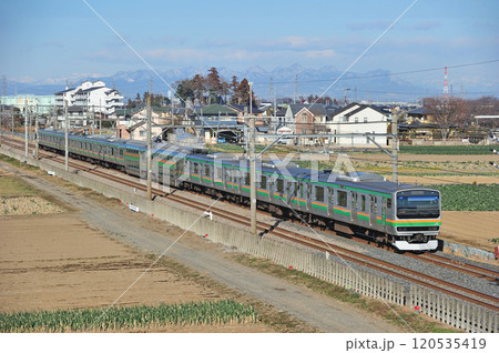 高崎線 岡部-深谷 JR東日本 E231系1000番台 U523編成(小山) 高崎線 岡部-深谷 JR東日本 E231系1000番台 U523編成(小山) 120535419