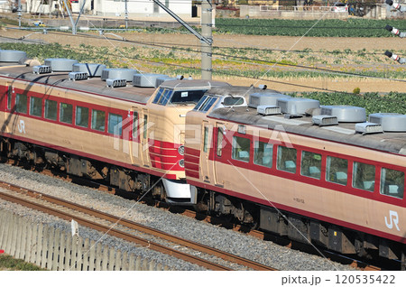 高崎線　岡部－深谷　JR東日本　183系　OM103+OM101編成（大宮）　初詣 120535422