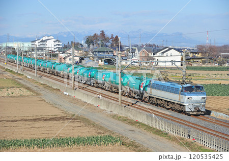 高崎線　岡部－深谷　JR貨物　EF66-116（吹田） 120535425