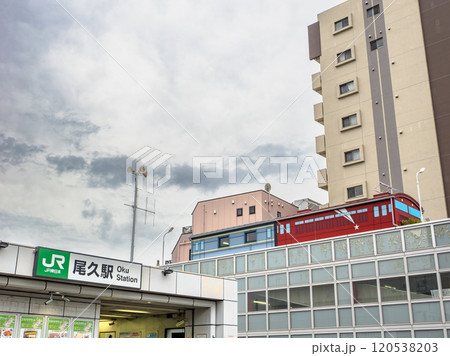 東京23区のJR駅で乗降客数ワースト3位の「尾久駅」駅名表示部(東京都北区) 東京23区のJR駅で乗降客数ワースト3位の「尾久駅」駅名表示部(東京都北区) 120538203