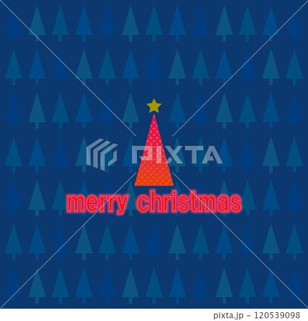 クリスマスツリー　メリークリスマス 120539098