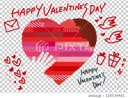 Valentine Heart_Chocolate, Letters 120539481