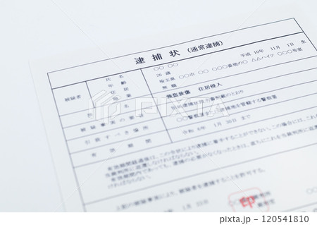 強盗致傷罪の逮捕状（闇バイト） 120541810